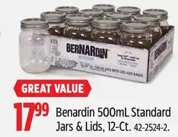 Canadian Tire Benardin 500mL Standard Jars & Lids offer