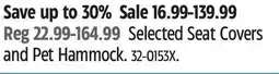 Canadian Tire AutoTrends Selected Seat Covers and Pet Hammock offer