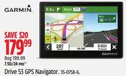 Canadian Tire GARMIN Drive 53 GPS Navigator offer