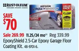 Canadian Tire Rust-Oleum EpoxyShield 2.5-Car Epoxy Garage Floor Coating Kit offer