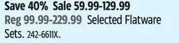 Canadian Tire PADERNO Selected Flatware Sets offer