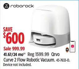 Canadian Tire Roborock Curve 2 Flow Robotic Vacuum offer