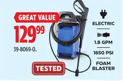 Canadian Tire Simoniz ELECTRIC 1.8 GPM, 1650 PSI or FOAM BLASTER offer