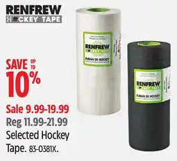Canadian Tire RENFREW Selected Hockey Tape offer