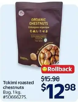 Walmart Tokimi roasted chestnuts offer