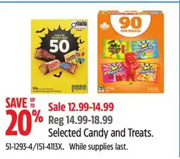 Canadian Tire Selected Candy and Treats offer