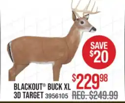 Cabela's BLACKOUT BUCK XL 3D TARGET offer