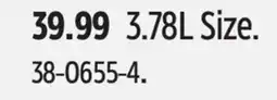 Canadian Tire Certified 3.78L Size offer