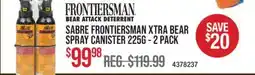 Cabela's SABRE FRONTIERSMAN XTRA BEAR SPRAY CANISTER 225G offer