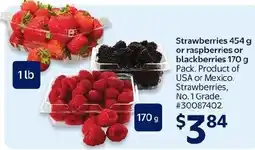Walmart Strawberries or raspberries or blackberries offer