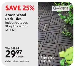 Home Hardware Acacia Wood Deck Tiles offer