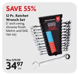Home Hardware 12 Pc. Ratchet Wrench Set offer