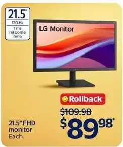Walmart LG monitor offer