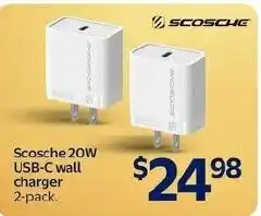 Walmart Scosche 20W USB-C wall charger offer