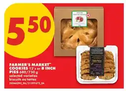 No Frills FARMER'S MARKET COOKIES, 12'S OR 8 INCH PIES, 680/750 G offer