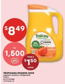 No Frills TROPICANA ORANGE JUICE offer