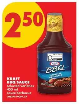 No Frills KRAFT BBQ SAUCE offer