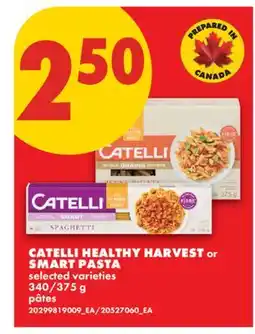 No Frills CATELLI HEALTHY HARVEST OR SMART PASTA, 340/375 G offer