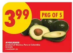 No Frills AVOCADOS, PKG OF 5 offer