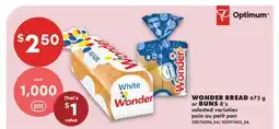No Frills WONDER BREAD, 675 g or BUNS, 8's offer