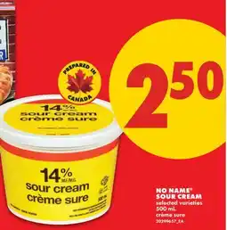 No Frills NO NAME SOUR CREAM offer