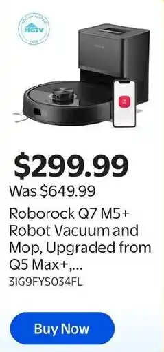 Walmart Roborock Q7 M5+ Robot Vacuum and Mop offer