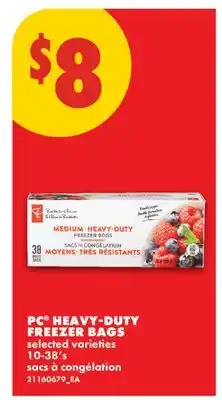 No Frills PC HEAVY-DUTY FREEZER BAGS, 10-38'S offer