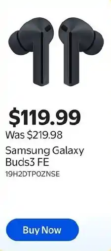 Walmart Samsung Galaxy Buds3 FE offer