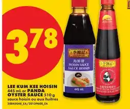 No Frills LEE KUM KEE HOISIN, 445 mL or PANDA OYSTER SAUCE, 510 g offer
