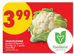 No Frills CAULIFLOWER offer