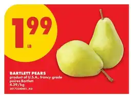 No Frills BARTLETT PEARS offer