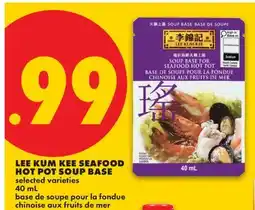 No Frills LEE KUM KEE SEAFOOD HOT POT SOUP BASE offer
