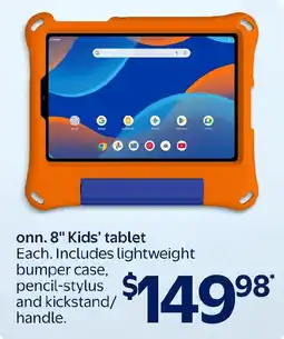 Walmart onn 8" kids' tablet offer