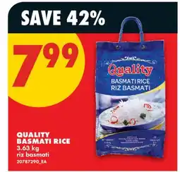 No Frills QUALITY BASMATI RICE offer