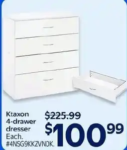 Walmart Ktaxon 4-drawer dresser offer