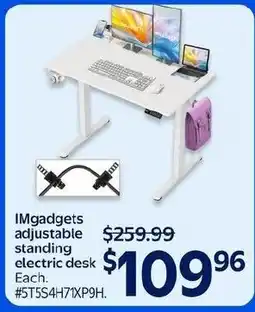Walmart Im gadgets adjustable standing electric desk offer