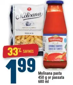 Marché Adonis MOLISANA PASTA 450 G OR PASSATA 680 ML offer