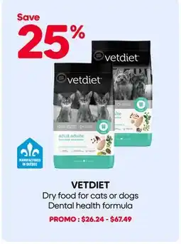 Mondou VETDIET Dry food for cats or dogs Dental health formula offer
