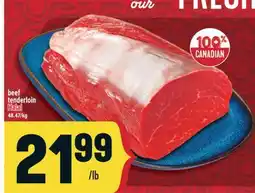 Marché Adonis beef tenderloin offer