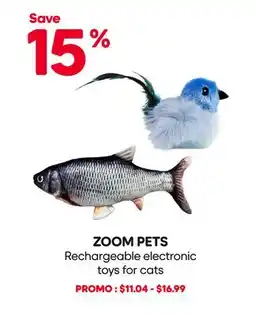 Mondou ZOOM PETS Rechargeable electronic toys for cats offer