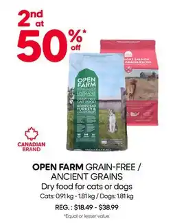 Mondou OPEN FARM GRAIN-FREE / ANCIENT GRAINS Dry food for cats or dogs offer