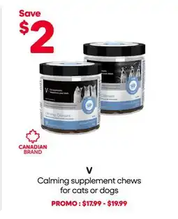 Mondou V Calming supplement chews for cats or dogs offer