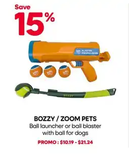Mondou BOZZY / ZOOM PETS Ball launcher or ball blaster with ball for dogs offer