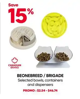 Mondou BEONEBREED / BRIGADE Selected bowls, containers and dispensers offer