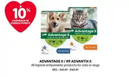 Mondou ADVANTAGE II / K9 ADVANTIX II All topical antiparasitic products for cats or dogs offer