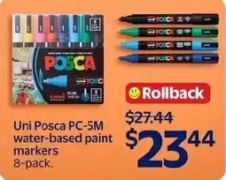 Walmart Unis Posca PC-5M water-based paint markers offer