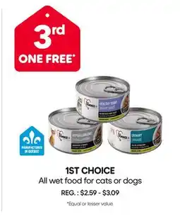 Mondou 1ST CHOICE All wet food for cats or dogs offer