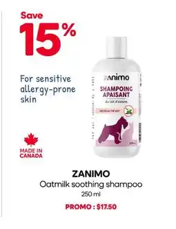 Mondou ZANIMO Oatmilk soothing shampoo offer
