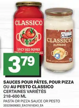 L'Intermarché SAUCES POUR PÂTES, POUR PIZZA OU AL PESTO | PASTA OR PIZZA SAUCE OR PESTO offer