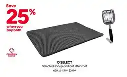 Mondou O'SELECT Selected scoop and cat litter mat offer